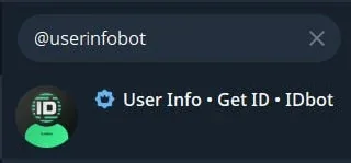 Telegram 搜尋 userinfobot